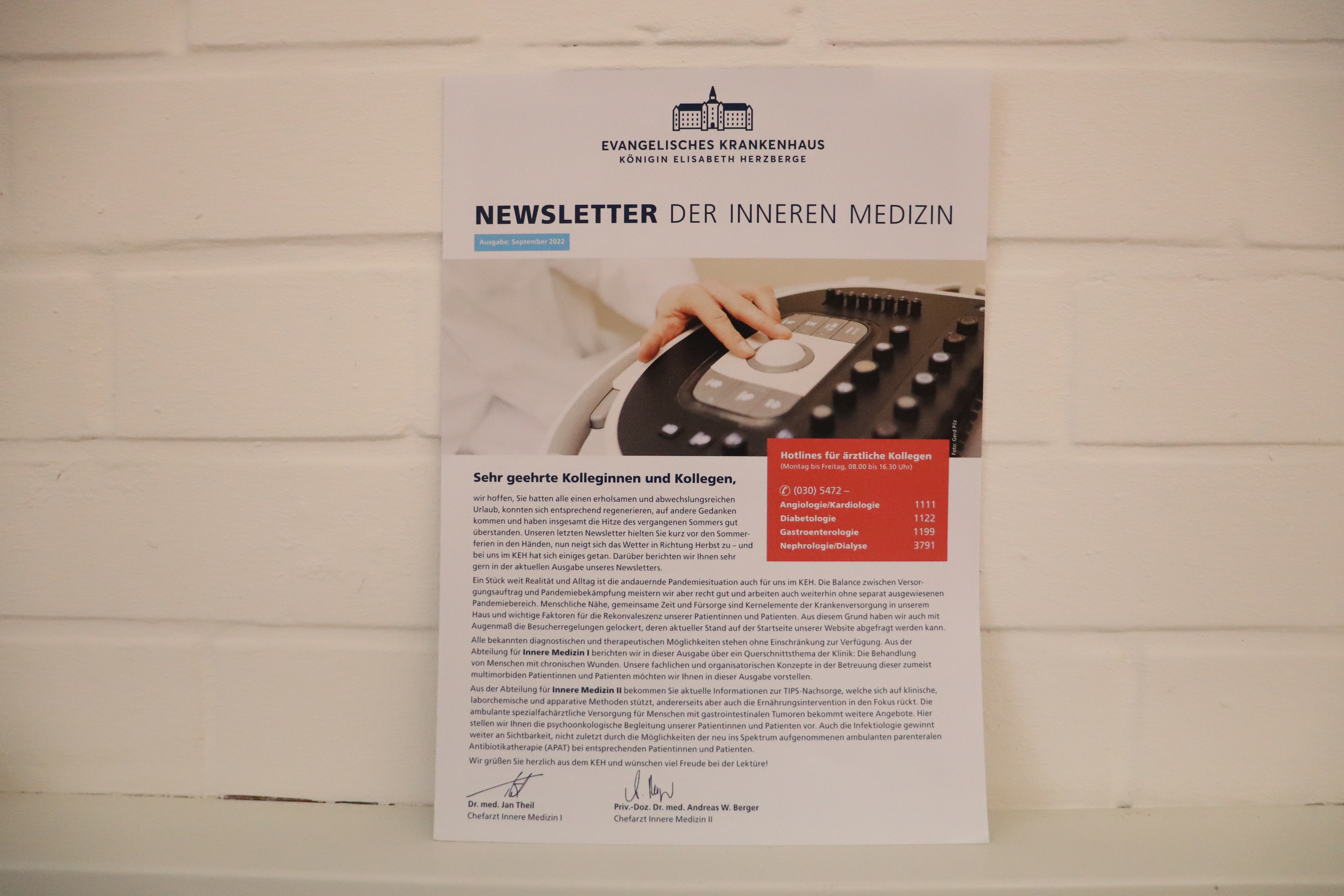 Newsletter Innere Medizin: September-Ausgabe