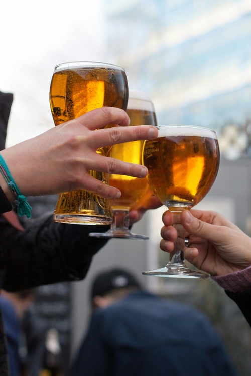 Auswahl links: Bier