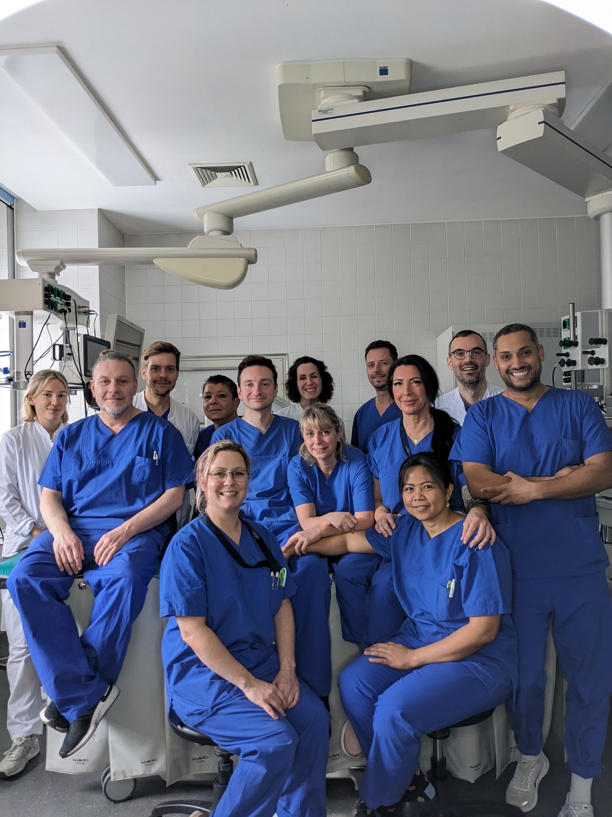 Endoskopie-Team im Untersuchungsraum