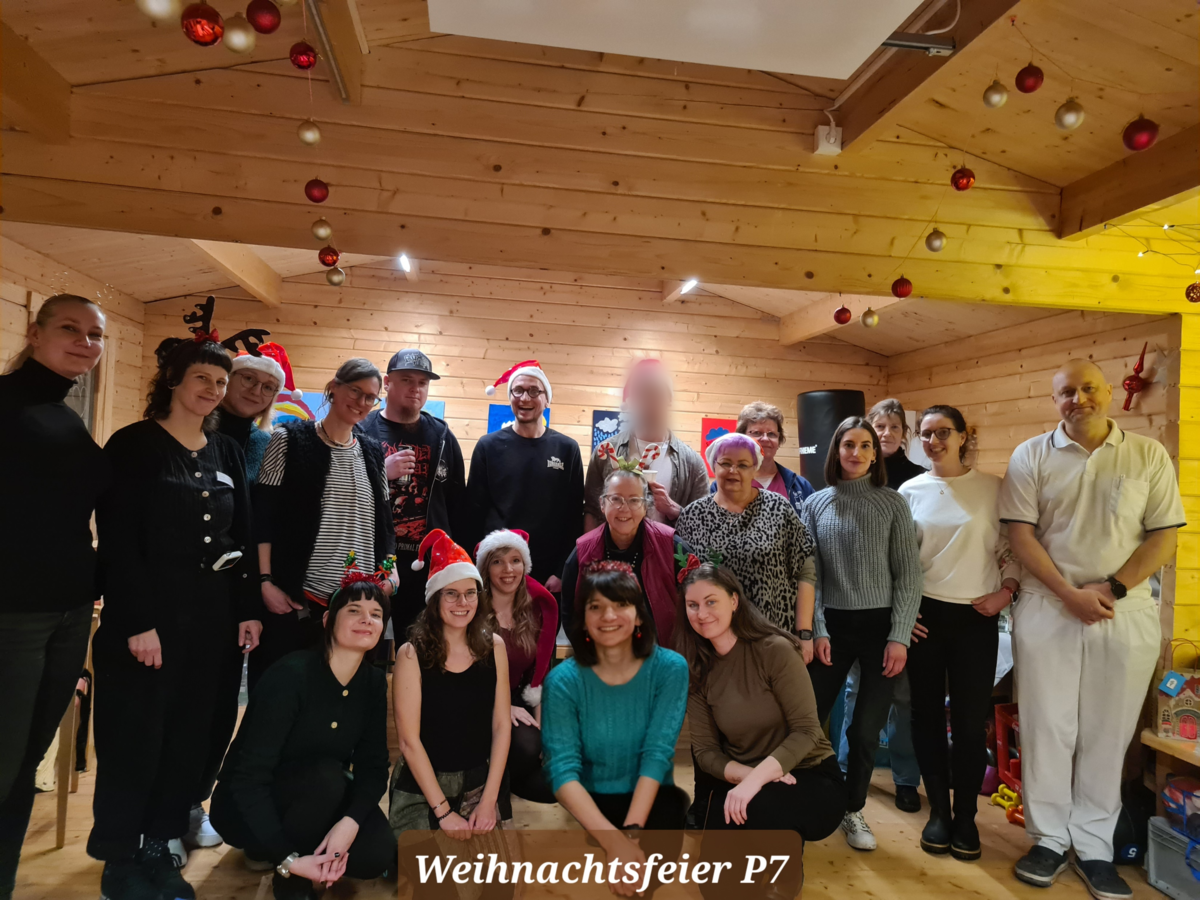 Team bei der Weihnachstfeier